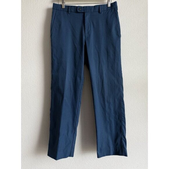 Peter Millar Crown Sport Pants Men 32 X 28.5 Blue Performance Flat Straight Golf - Picture 8 of 10